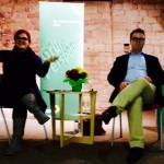 Pia Schellhammer mit Dr. Tobias Lindner, MdB, bei der Diskussionsveranstaltung "GRÜNE Perspektiven" in Maikammer, 19.10.2015